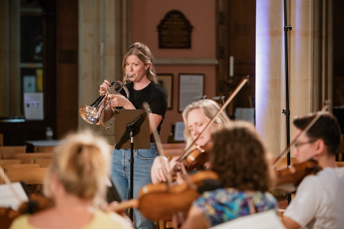Imogen performing Peter Maxwell Davies' Farewell to Stromness.